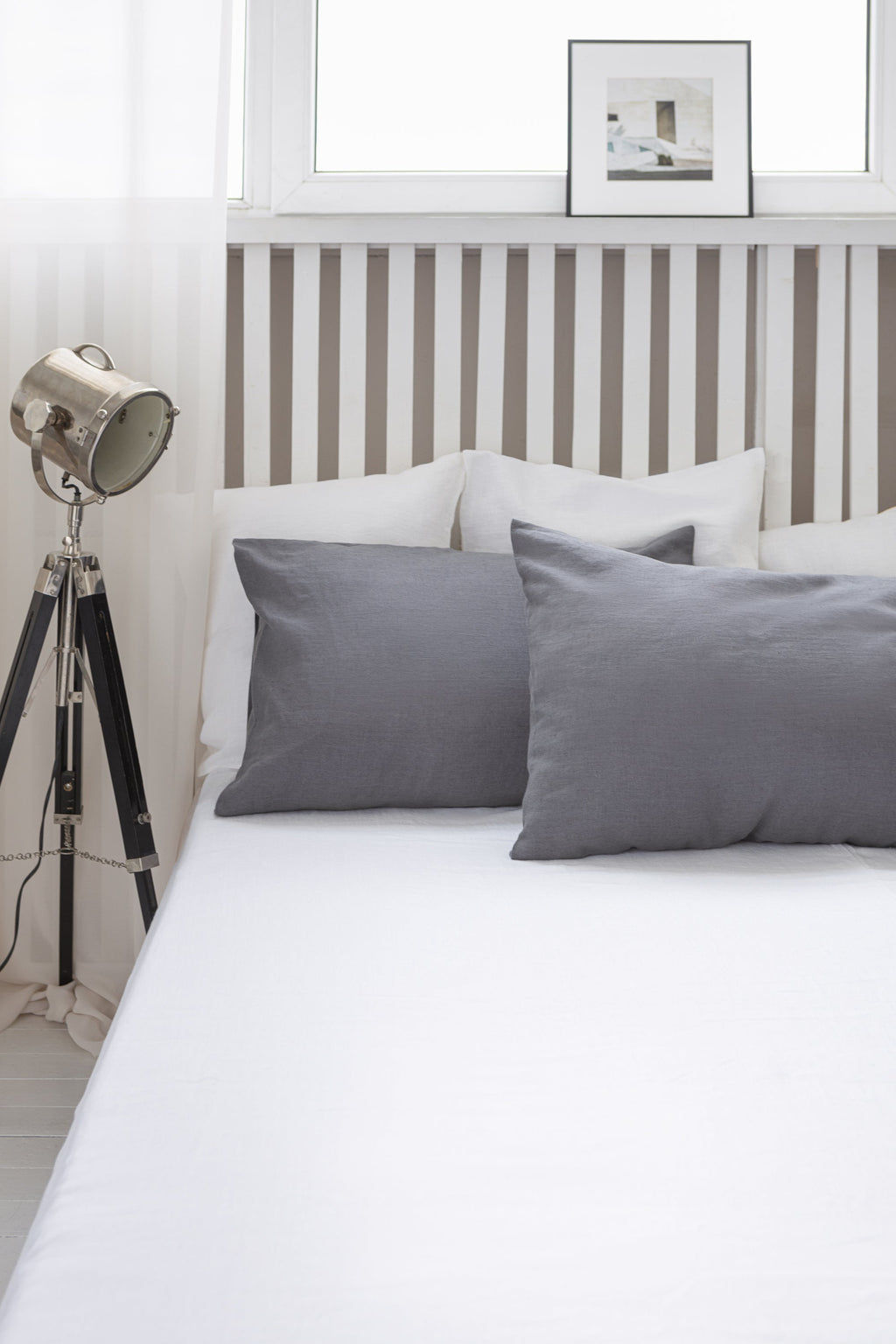 Lněný povlak na polštář Grey – minimalistická elegance a přirozený komfort