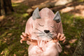 Short-Sleeve Poncho CAT for Adults - Bamboo Terry