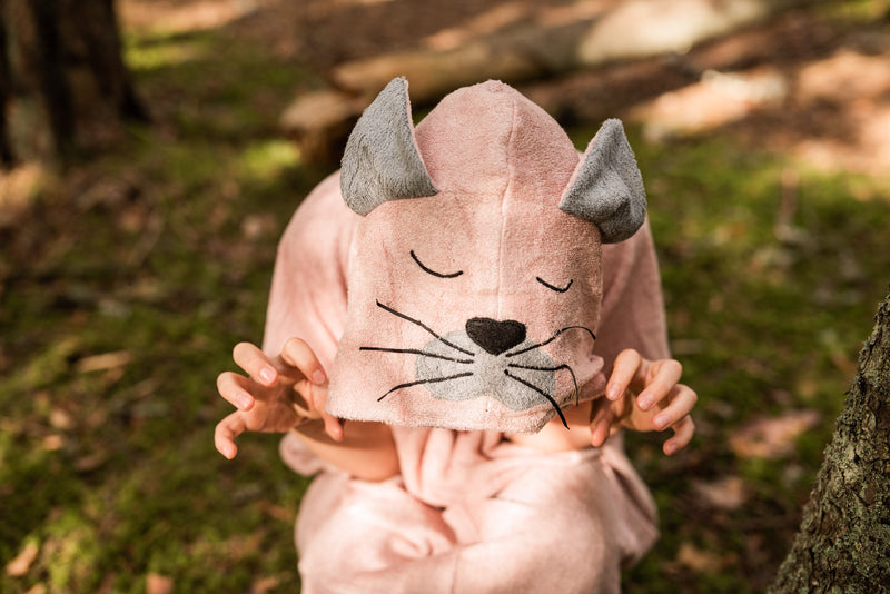 Short-Sleeve Poncho CAT for Adults - Bamboo Terry