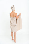 Women's Spa Wrap Towel with Velcro and Elastic