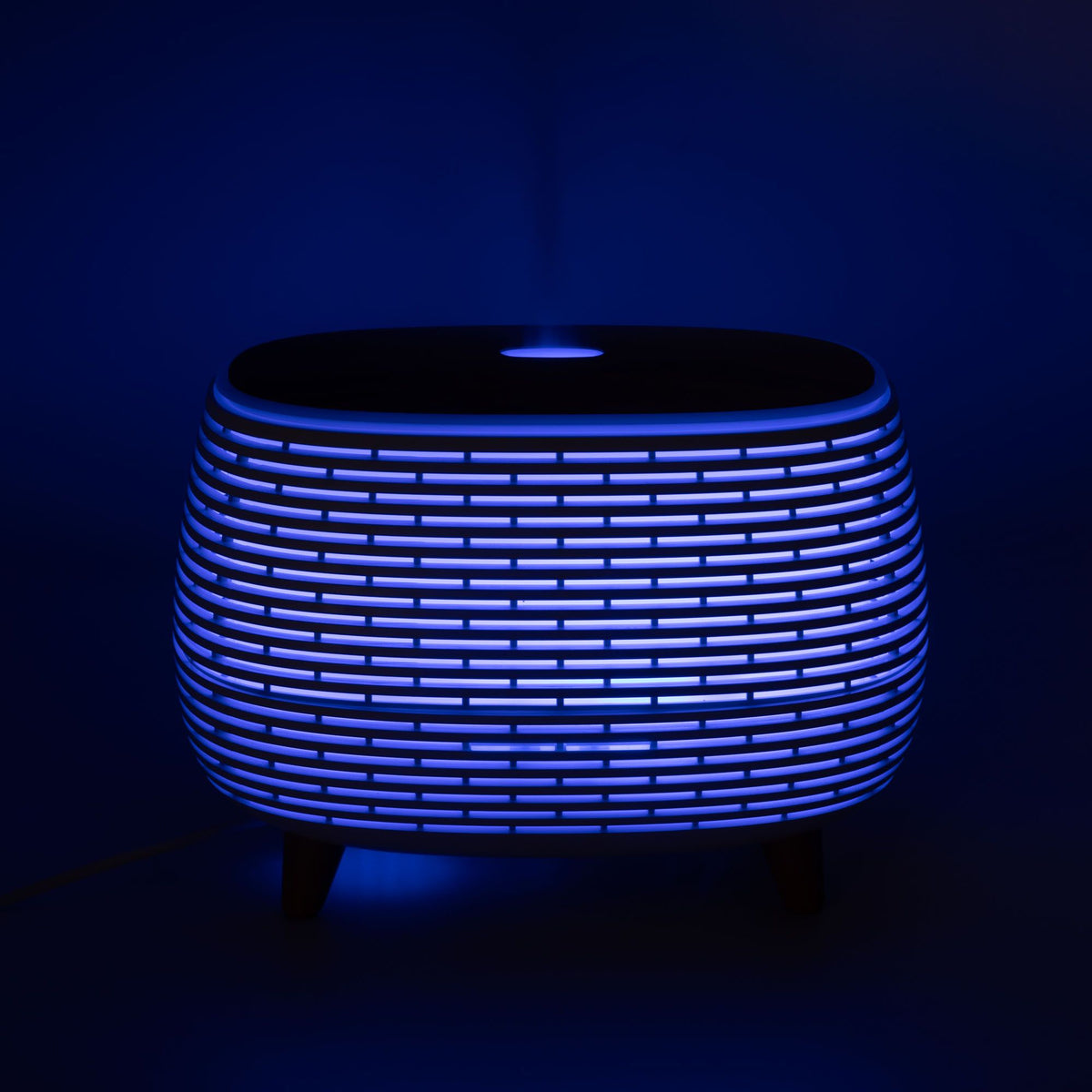 Ultrazvukový aroma difuzér Futuristic Ribbed s LED – 400 ml