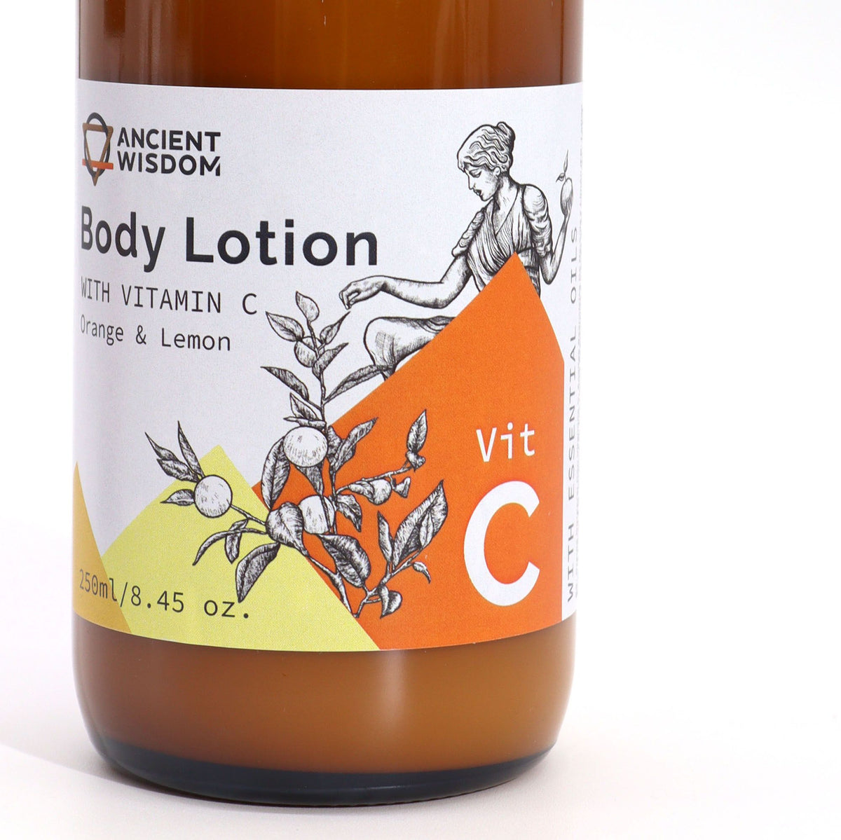 Tělové mléko s vitaminem C – pomeranč & citron – 250 ml
