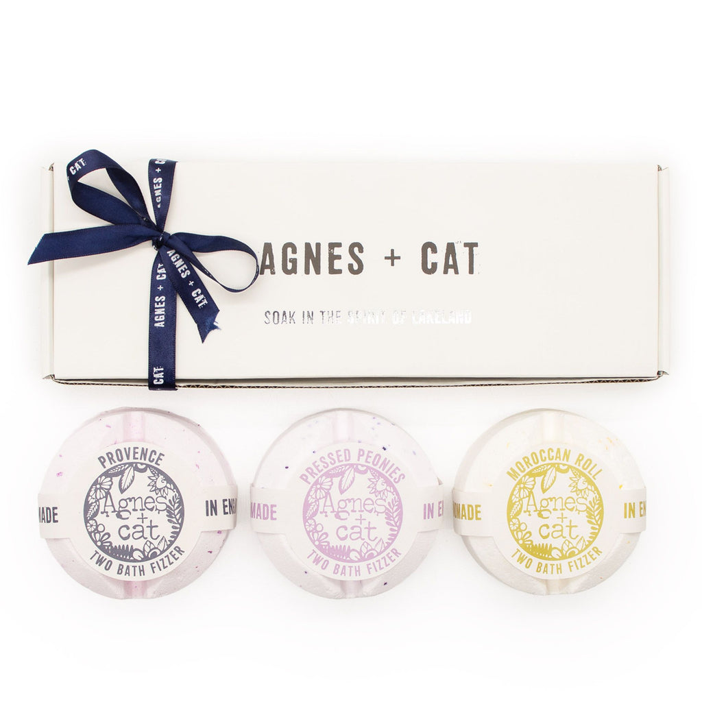 Agnes + Cat Secret Garden – dárková sada koupelových bomb 3 ks
