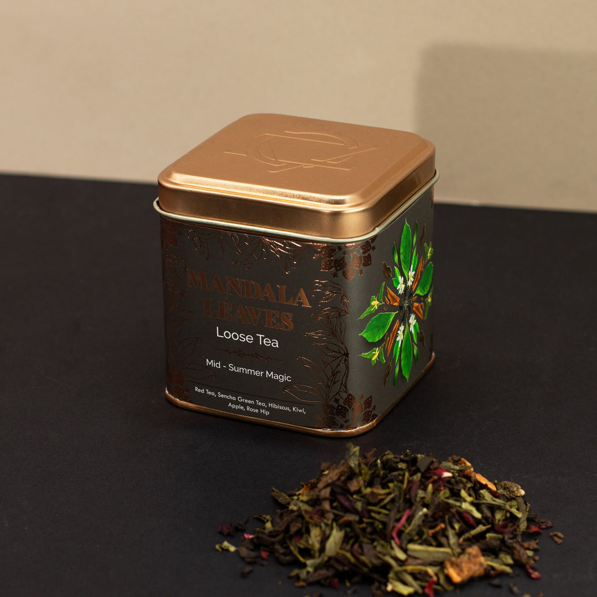 Čajová směs Pu Erh a Sencha s jahodou a kiwi | 50 g