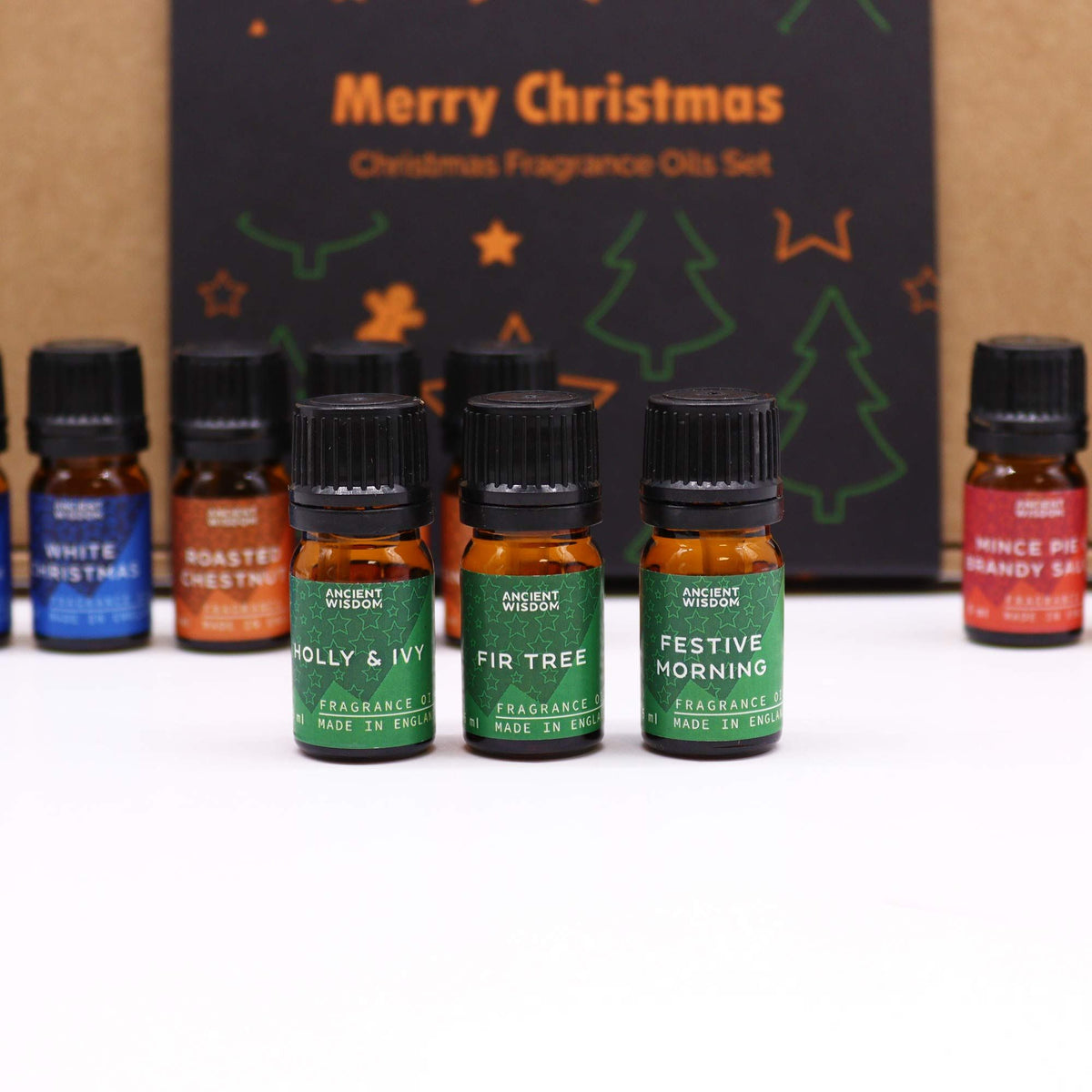 Festive Delights – Vánoční sada vonných olejů 12 × 5 ml