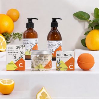 Dárková wellness sada s vitamínem C – Ultimate Vitamin C Detox | 5 produktů pro péči o tělo