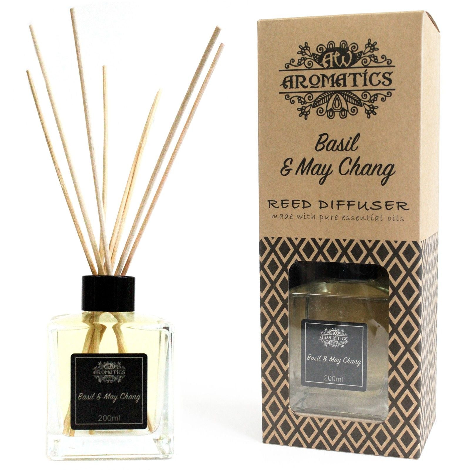 Aroma difuzér s esenciálními oleji Bazalka & May Chang 200 ml