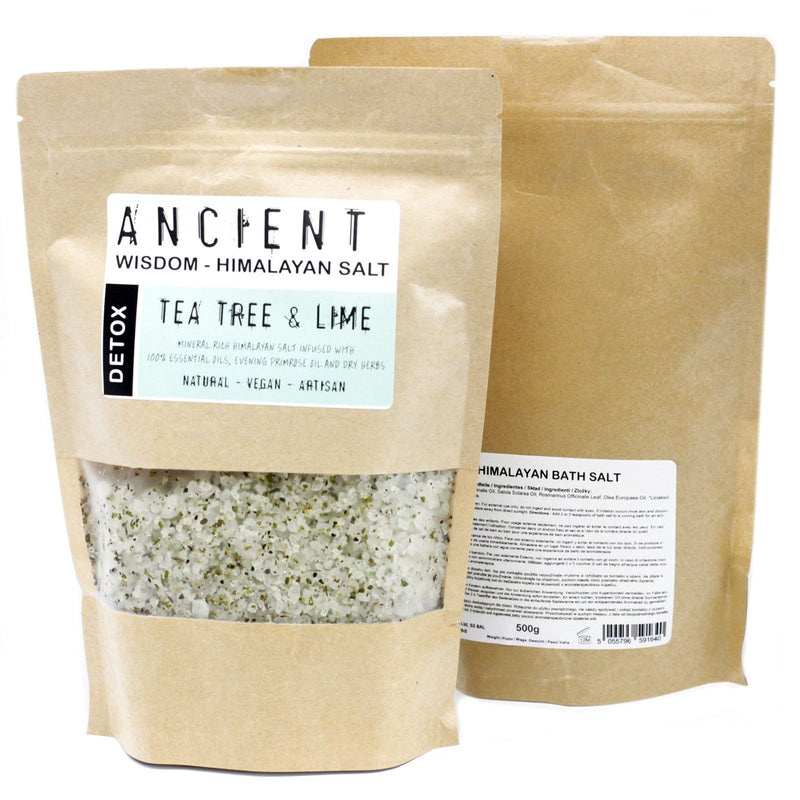 Himálajská koupelová sůl Detox – Tea Tree & Limetka 500 g