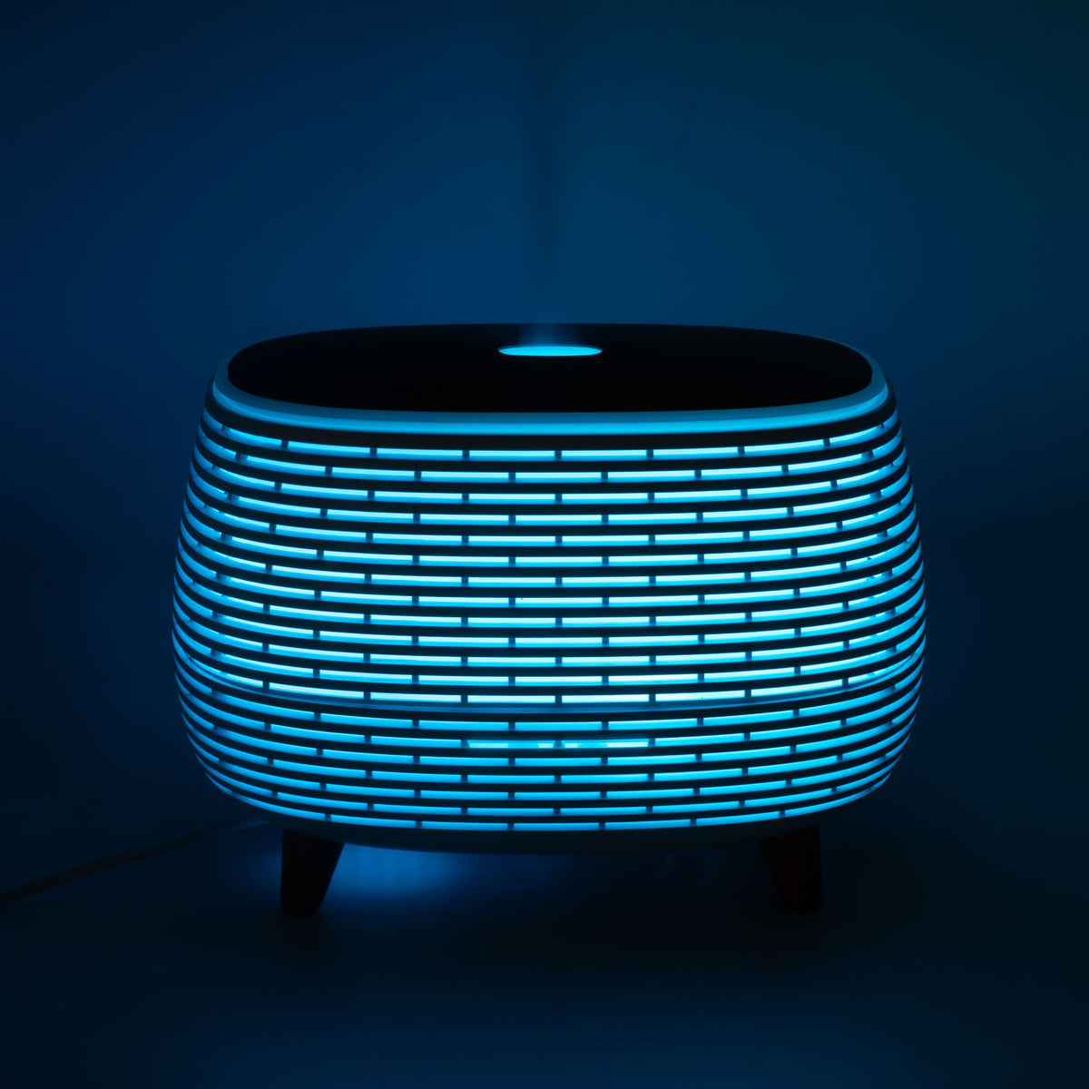 Ultrazvukový aroma difuzér Futuristic Ribbed s LED – 400 ml