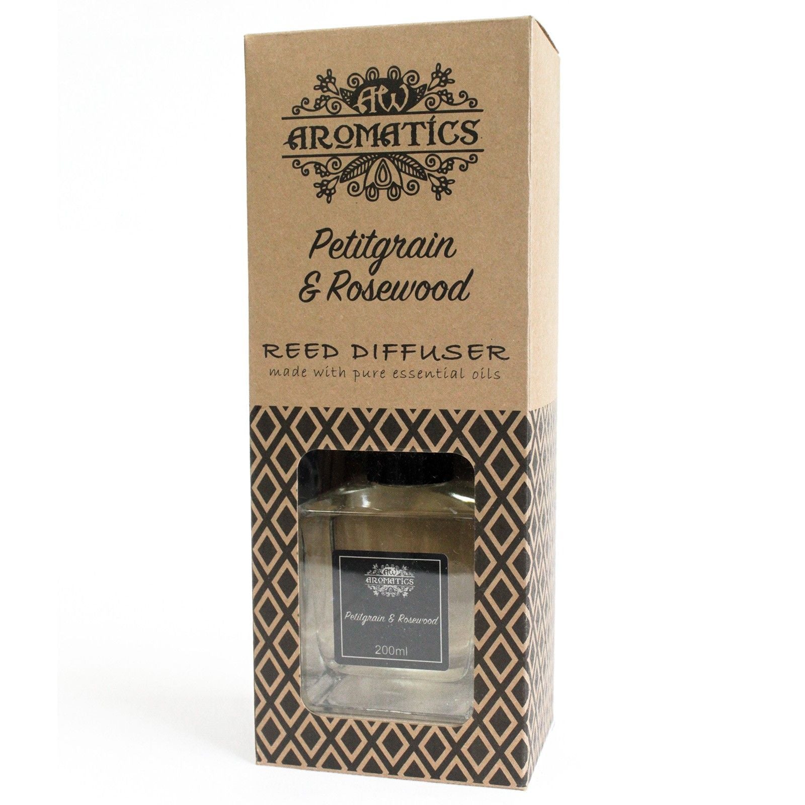 Aroma difuzér s esenciálními oleji Petitgrain & Růžové dřevo 200 ml