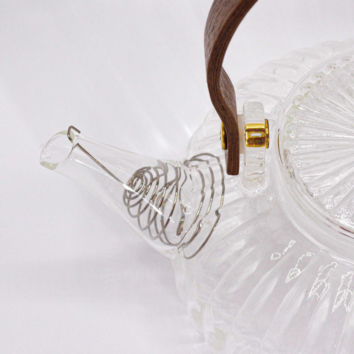 Skleněná konvice na čaj se sítkem Clear Ribbed Pearl – 850 ml