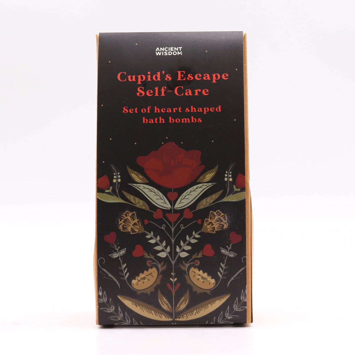 Dárková sada šumivých srdíček Cupid’s Escape – levandule, 5 ks, 350 g
