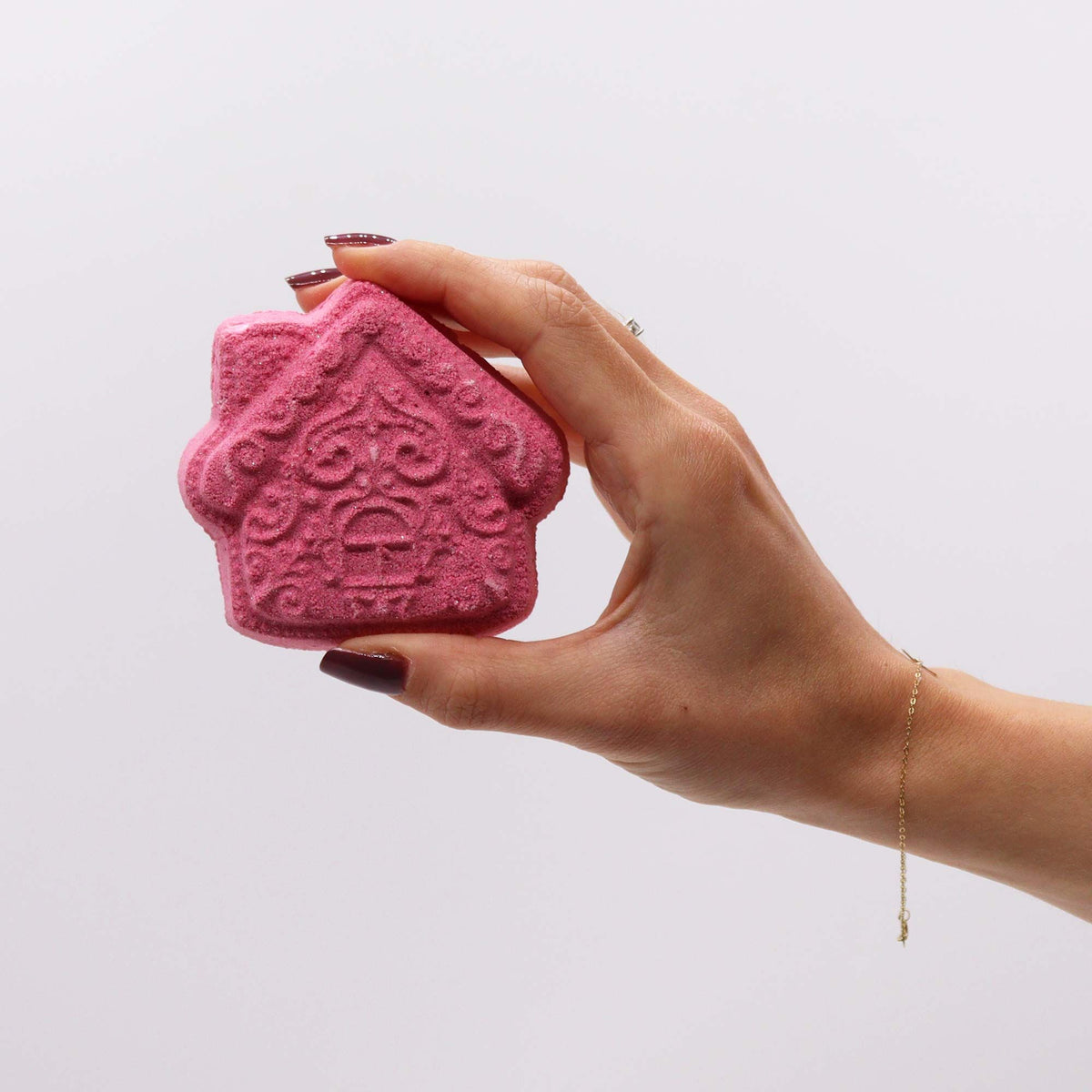 Vánoční dárková sada šumivých bomb do koupele Gingerbread Town – 4 ks
