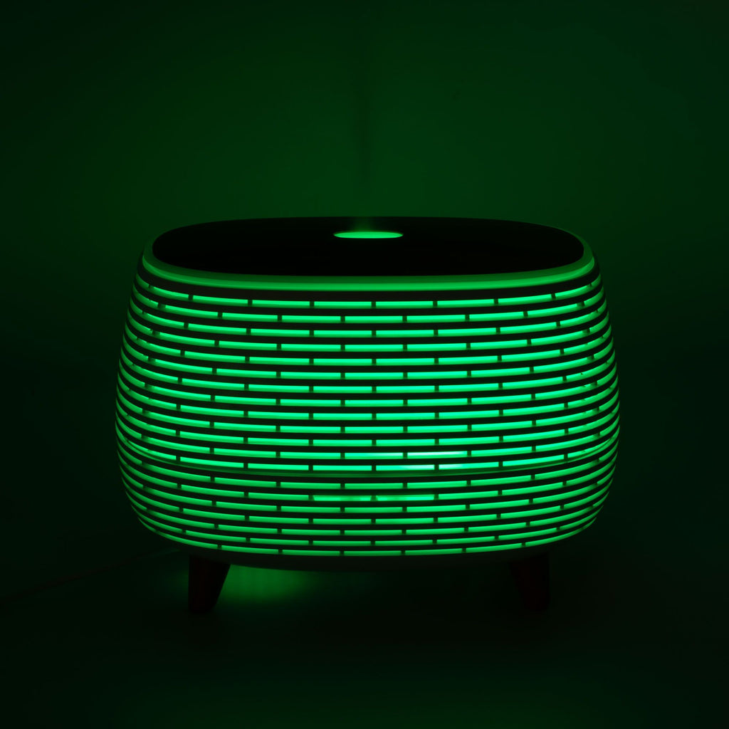 Ultrazvukový aroma difuzér Futuristic Ribbed s LED – 400 ml