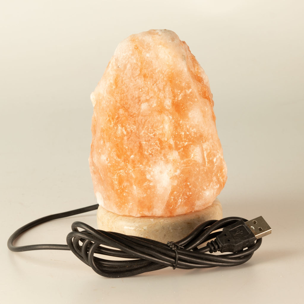 Himalájská solná USB lampa s měnícími se barvami – 11,5 cm | Přírodní krystal