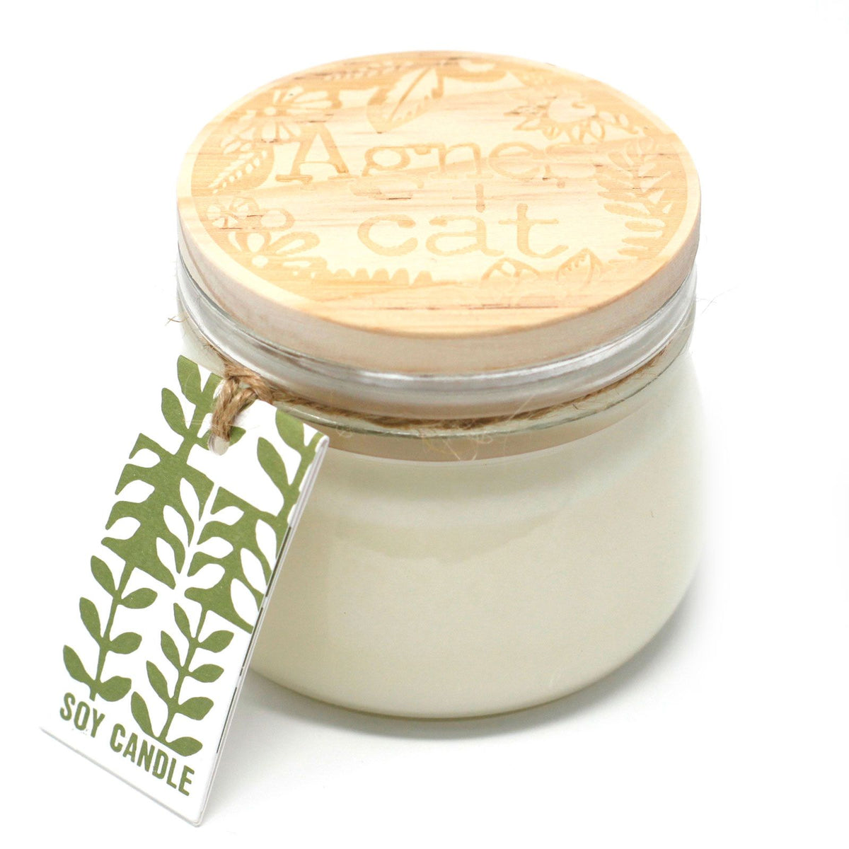 Sójová svíčka Rebarbora ve sklenici s klipem – 180 ml