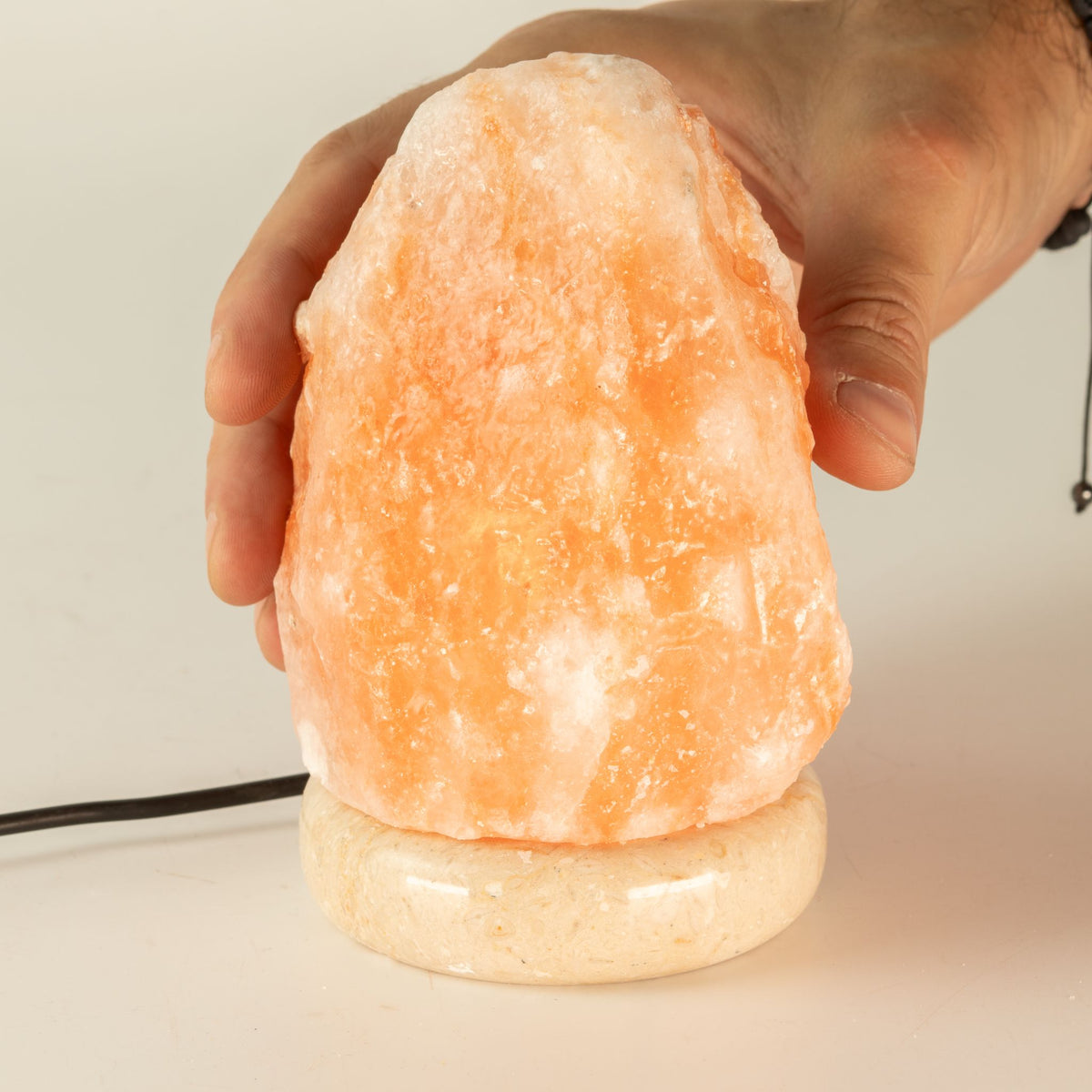 Himalájská solná USB lampa s měnícími se barvami – 11,5 cm | Přírodní krystal