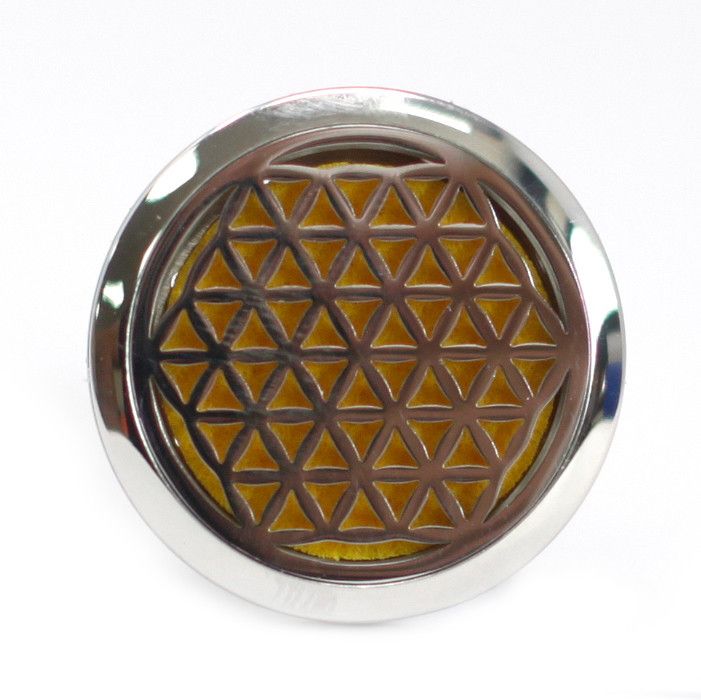 Aroma difuzér do auta Ancient Wisdom – Květ života, 30 mm