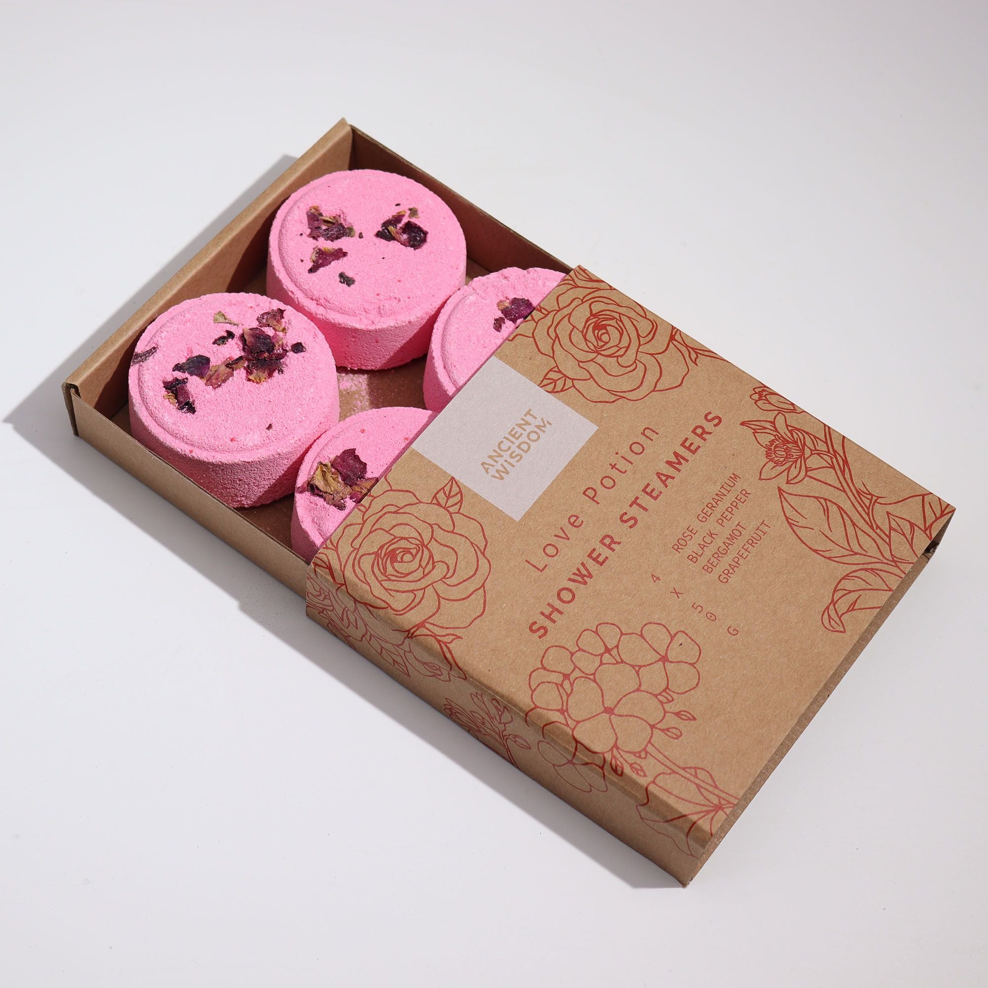 Sprchové aromaterapeutické tablety Zen – Love Potion 4 ks