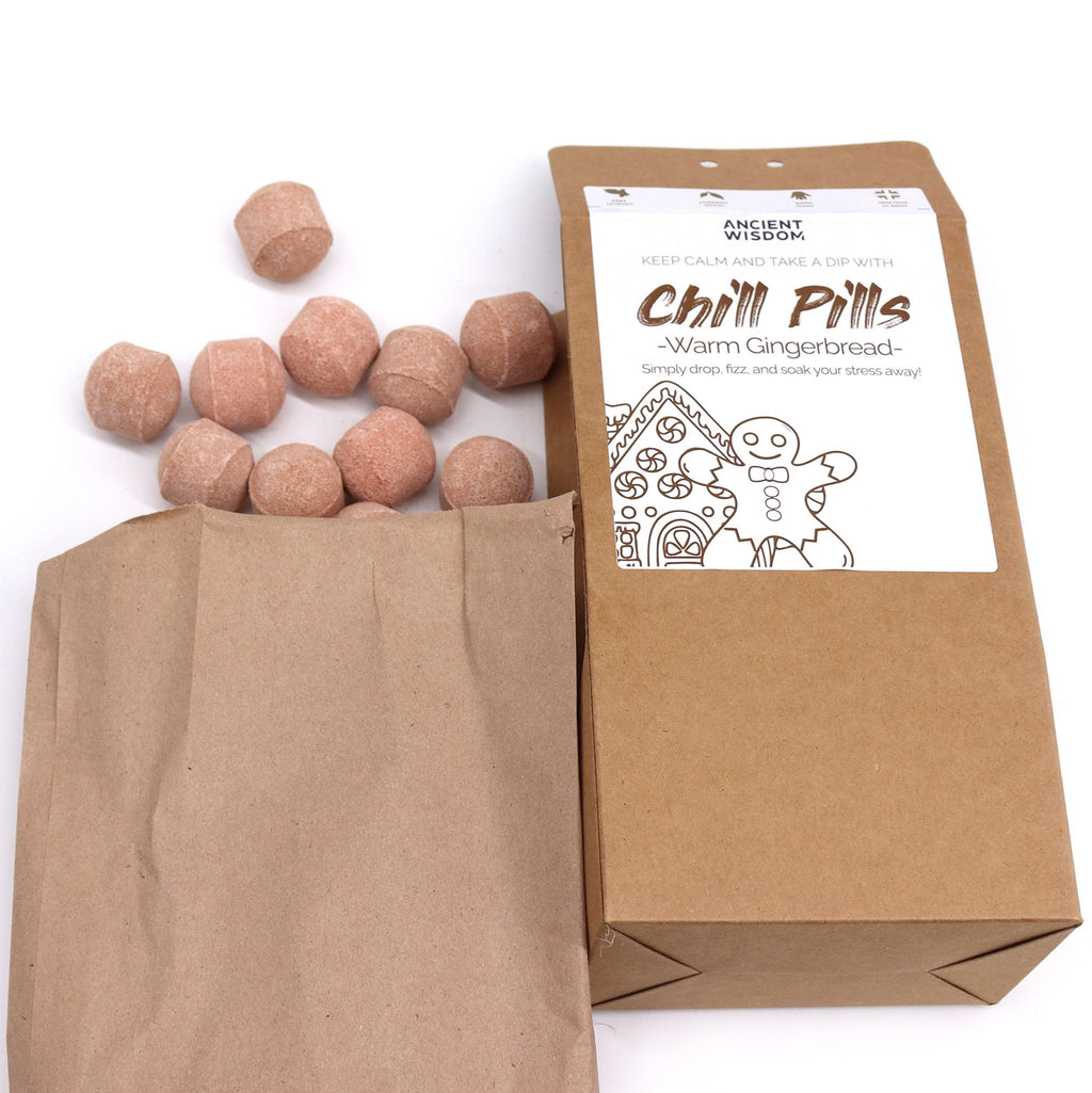 Chill Pills Warm Gingerbread mini šumivé koule do koupele 350 g