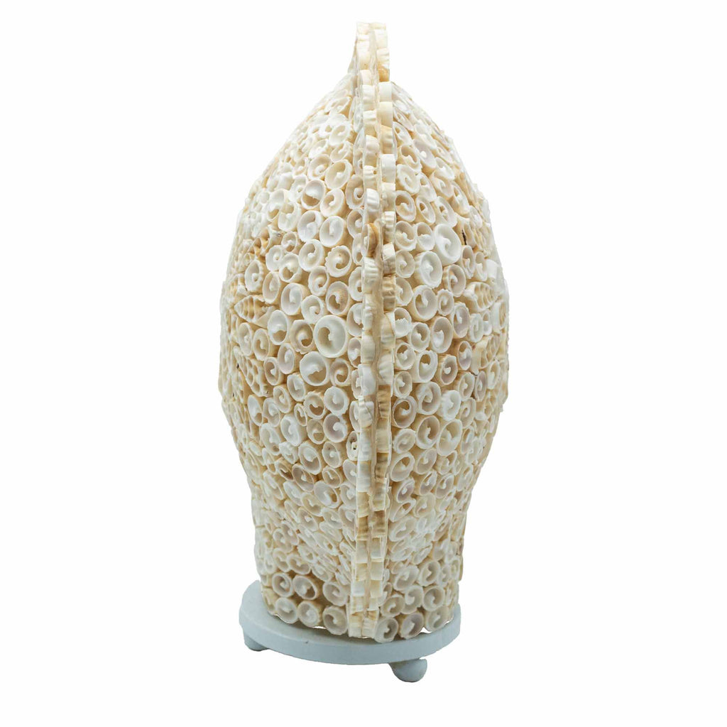 Boho Sea Shell – Ručně vyráběná lampa z mořských mušlí Cut Art Shell Round 30 cm