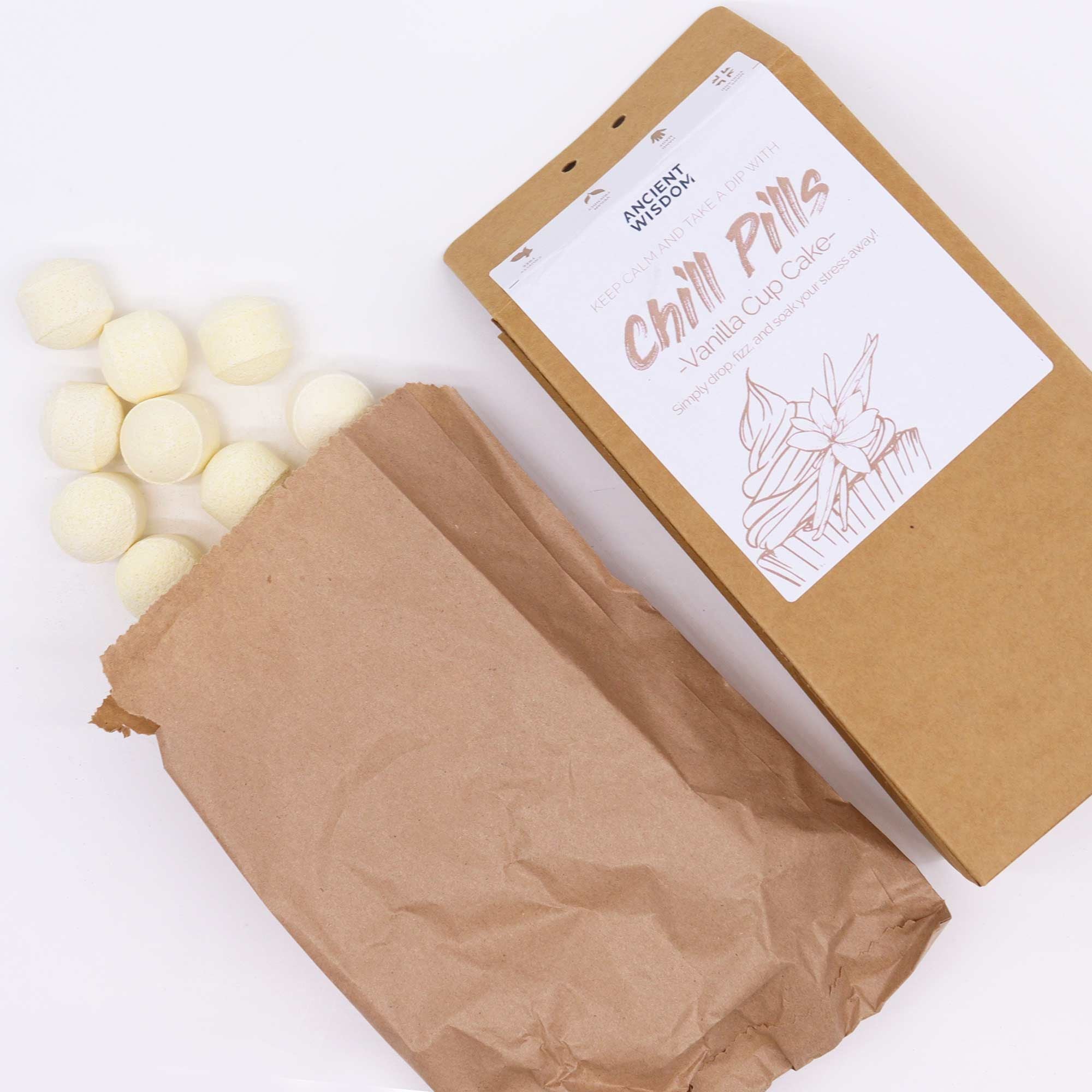 Šumivé koupelové tablety Vanilla Cupcake 350 g