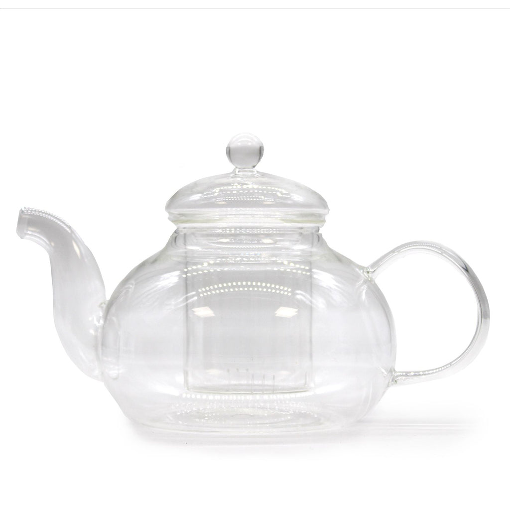 Skleněná čajová konvice Round Pearl se sítkem – 800 ml | Elegantní konvice na sypaný čaj