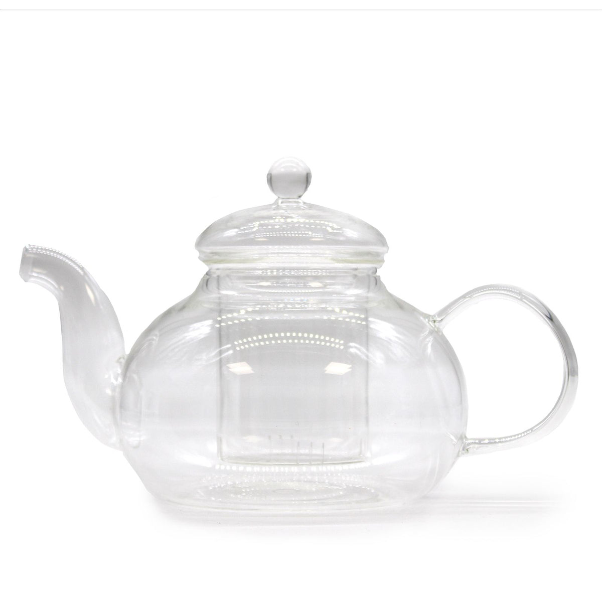Skleněná čajová konvice Round Pearl se sítkem – 800 ml | Elegantní konvice na sypaný čaj