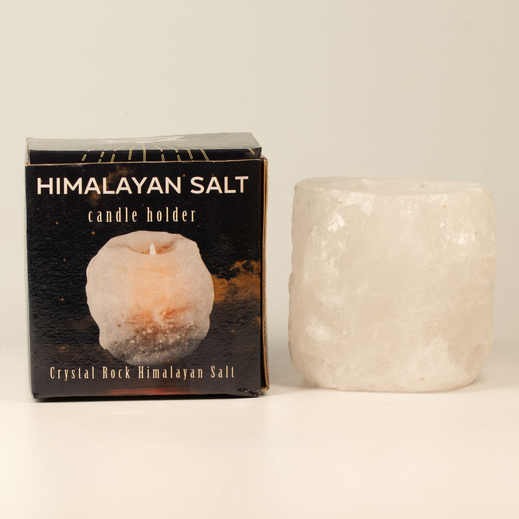 Svícen z himálajské soli – přírodní solný krystal | 600–800 g