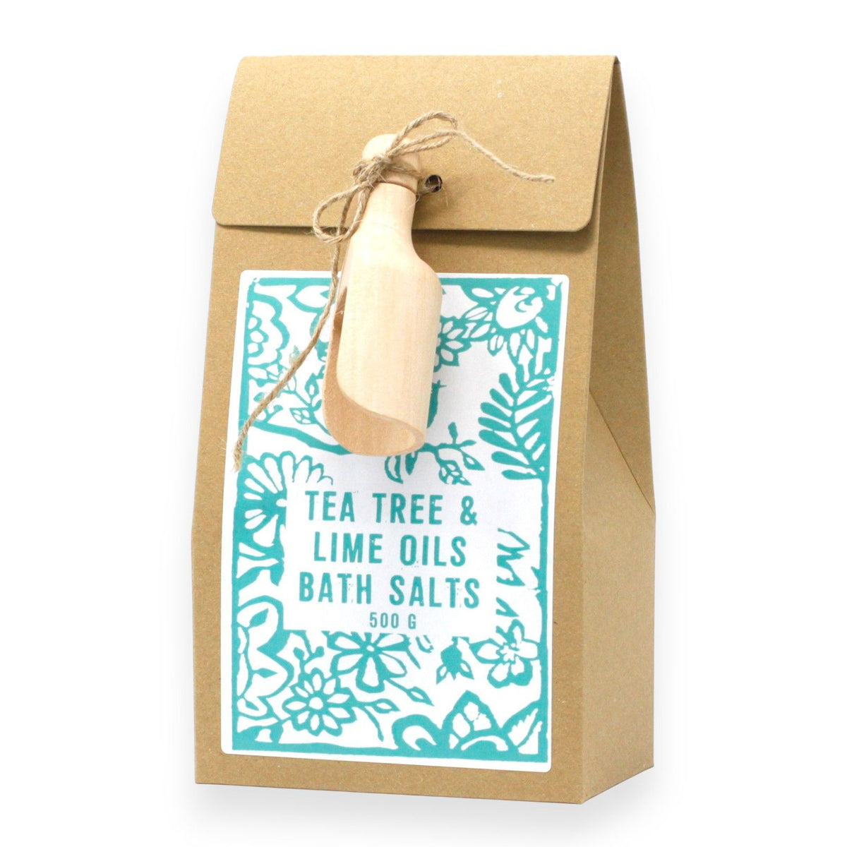 Himalájská sůl do koupele Tea Tree & Lime – S esenciálními oleji a pupalkovým olejem | 500 g
