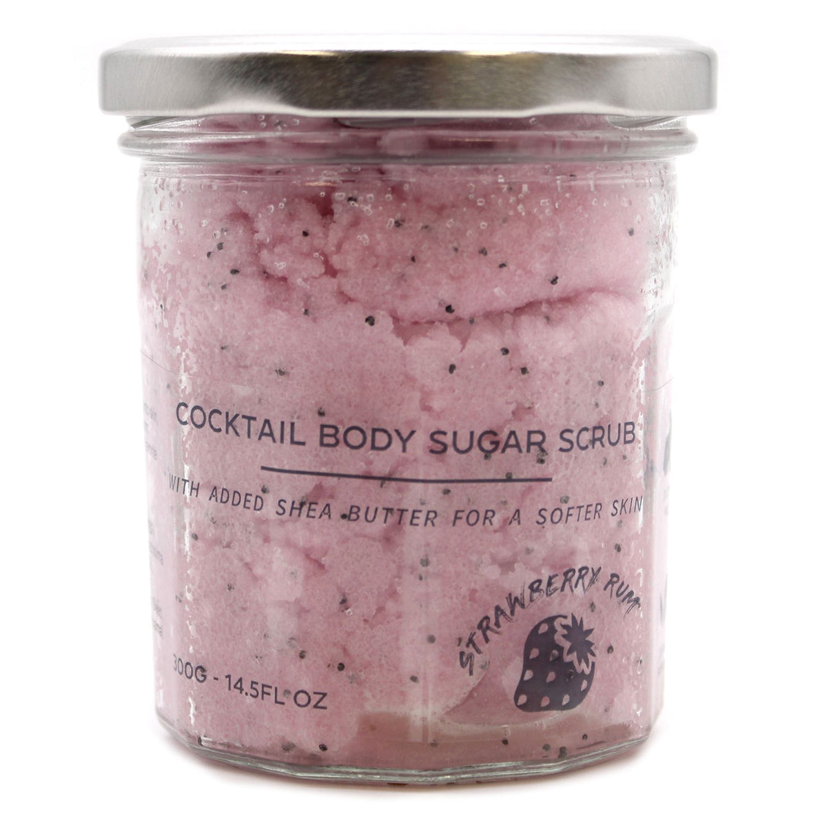 Cukrový tělový peeling Strawberry Rum – 300 g