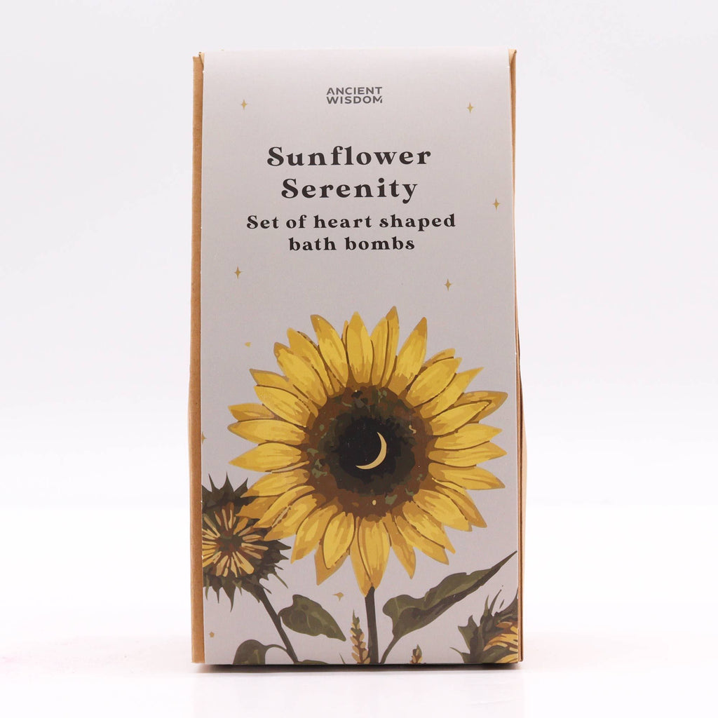 Dárková sada šumivých srdíček Sunflower Serenity – mučenka, 5 ks, 350 g