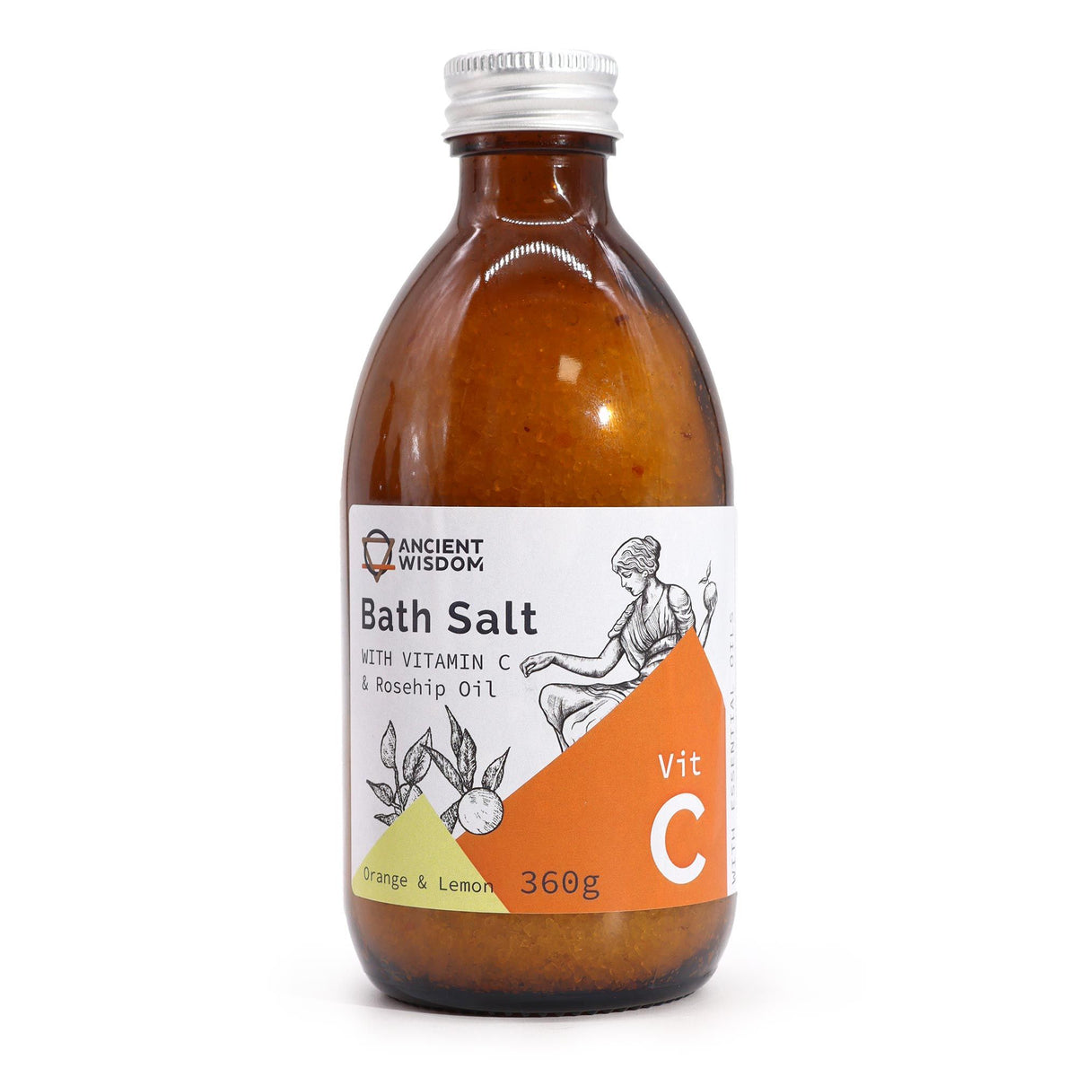 Koupelová sůl s vitamínem C a esenciálními oleji – Feel Like an Ancient Goddess | 360 g