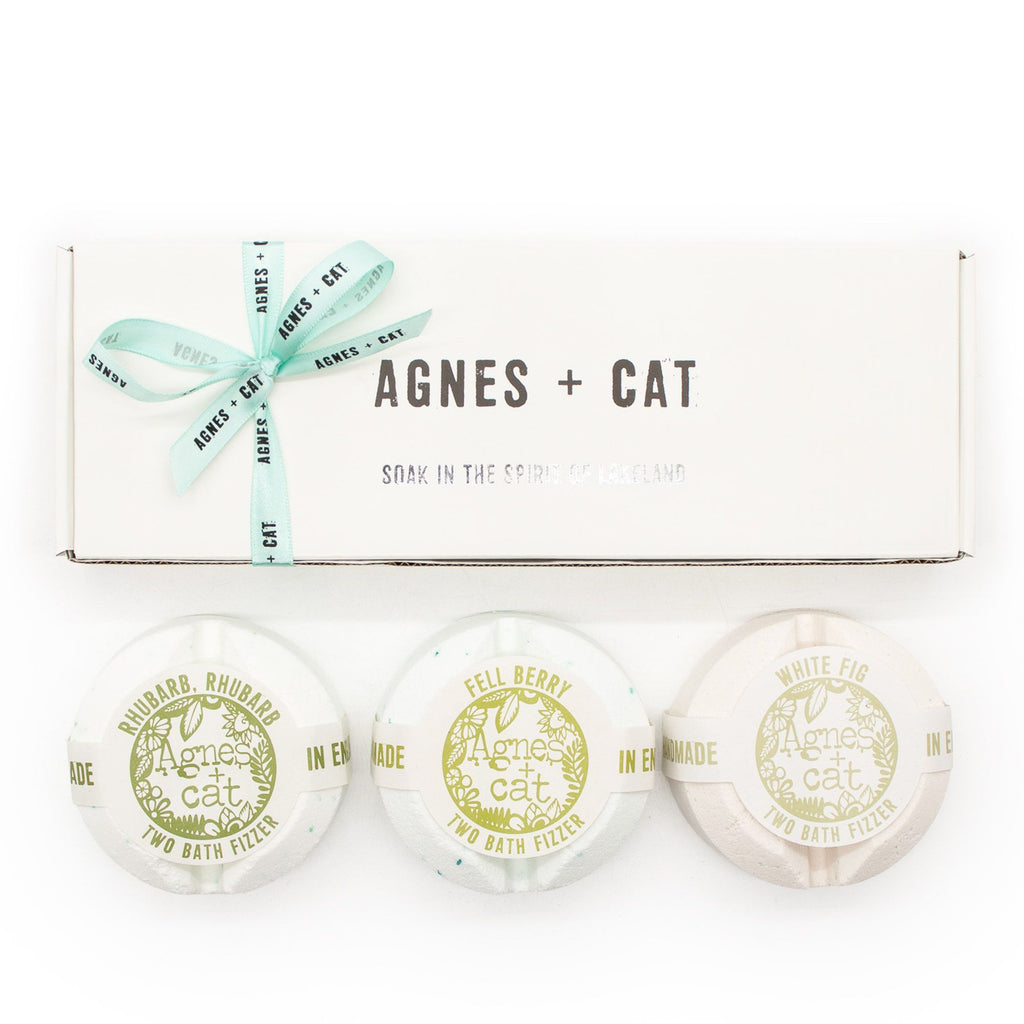 Agnes + Cat Berry & Fig – dárková sada koupelových bomb 3 ks