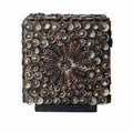 Boho Sea Shell – Ručně vyráběná lampa z mořských mušlí Chocolate Twist Square 15 cm