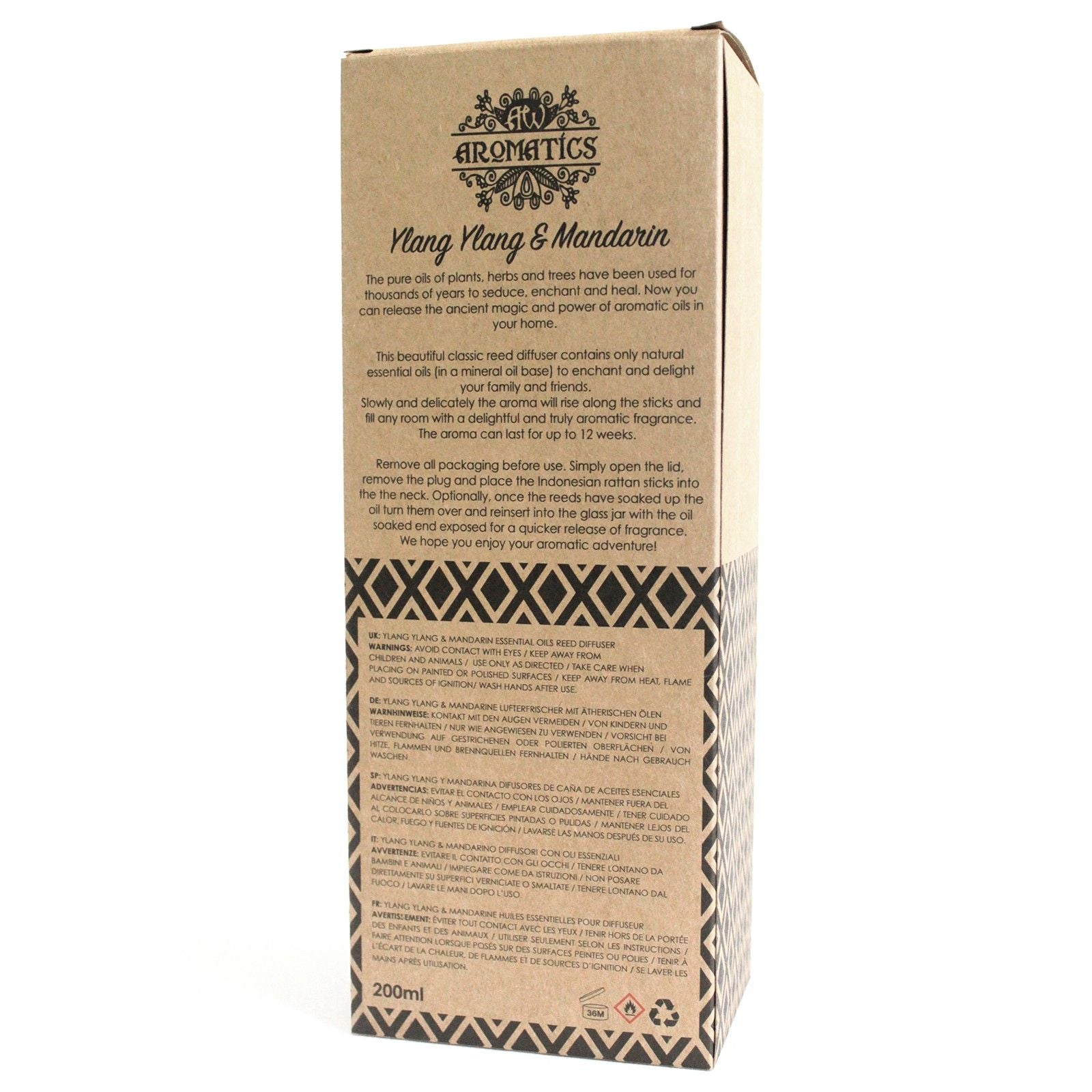 Aroma difuzér s esenciálními oleji Ylang Ylang & Mandarinka 200 ml