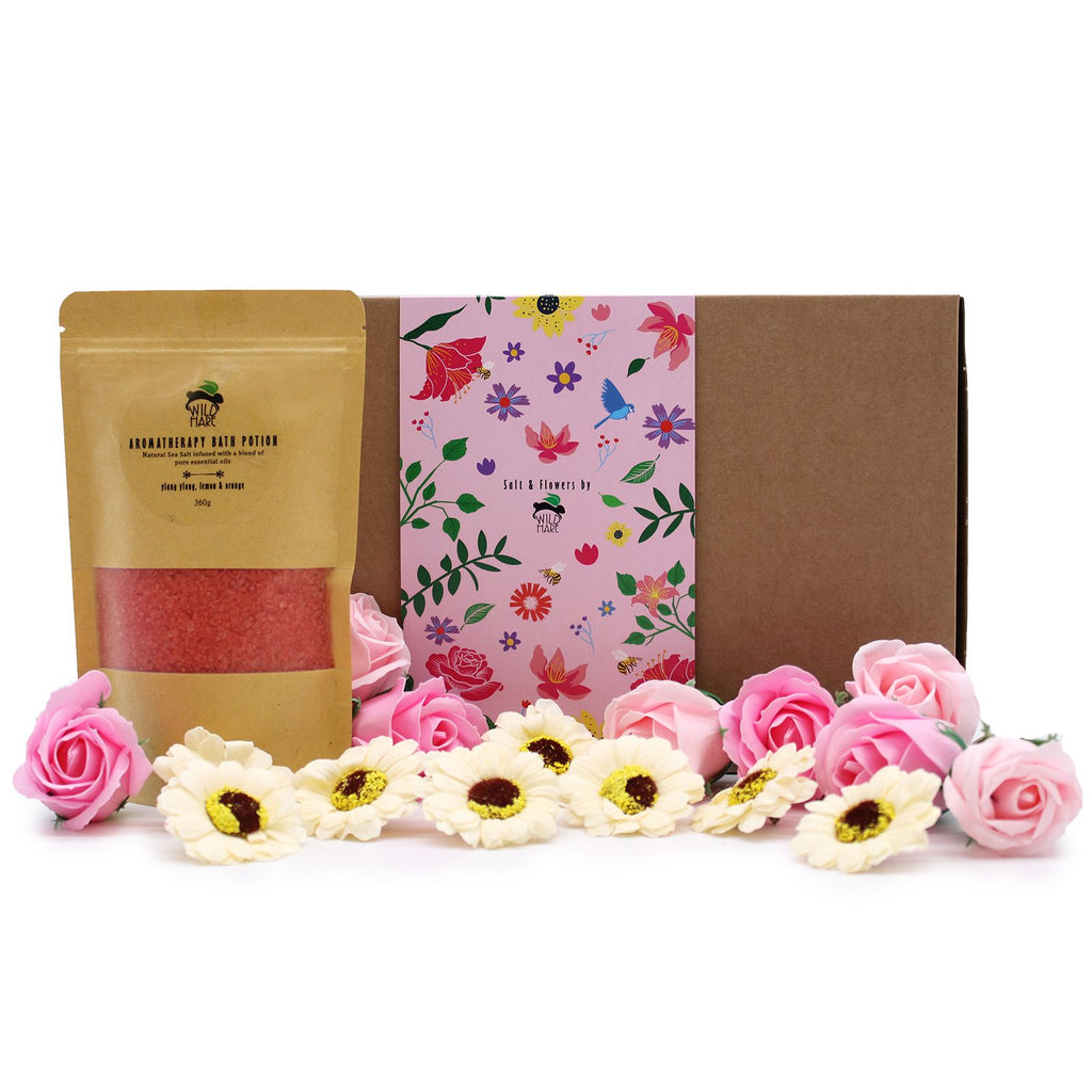 Dárková koupelová sada Salt & Flowers – Passion