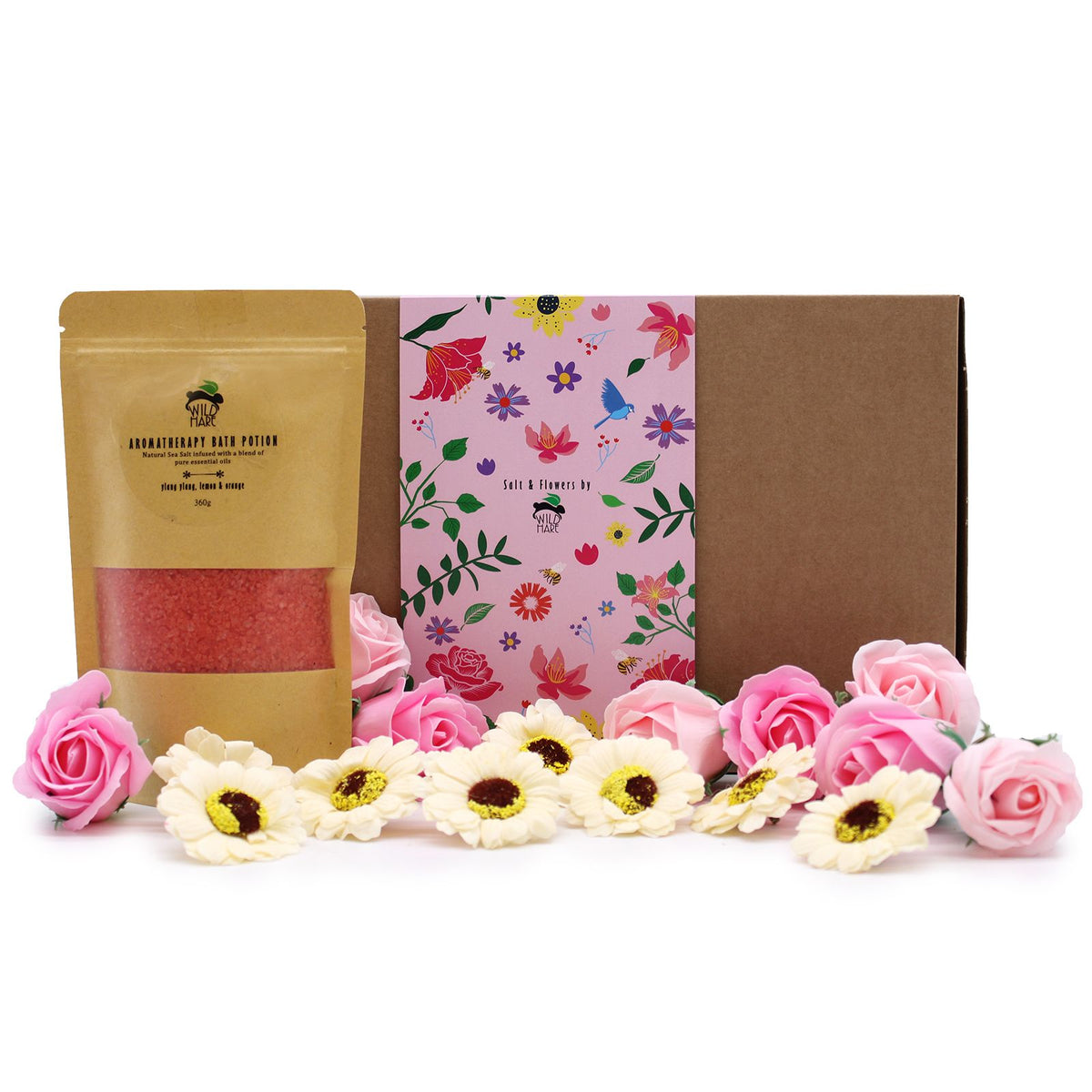Dárková koupelová sada Salt & Flowers – Passion