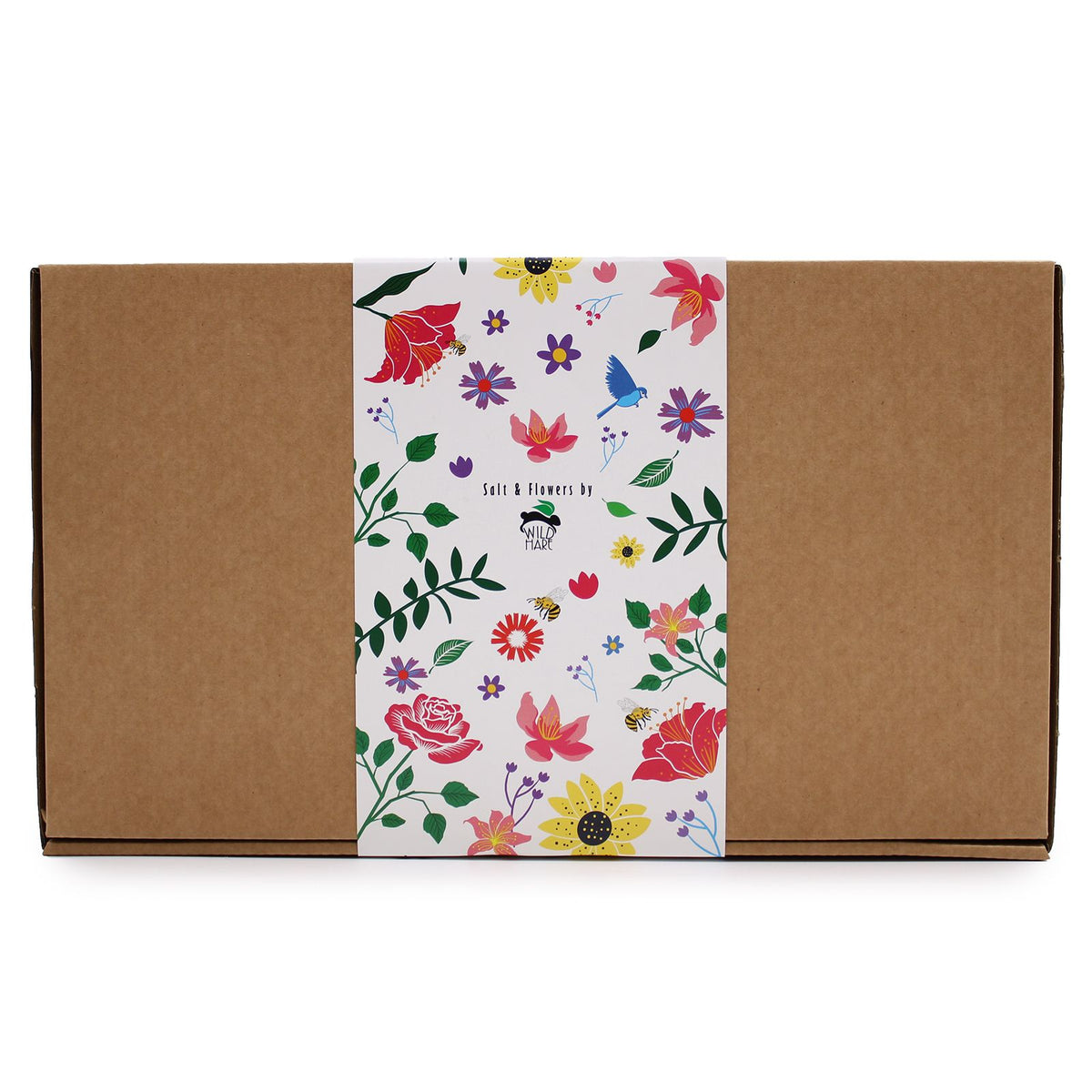Wild Hare dárková koupelová sada Salt & Flowers – eukalyptus, zázvor & černý pepř