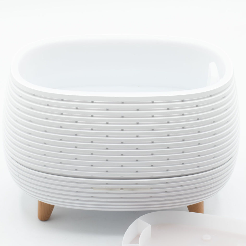 Ultrazvukový aroma difuzér Futuristic Ribbed s LED – 400 ml