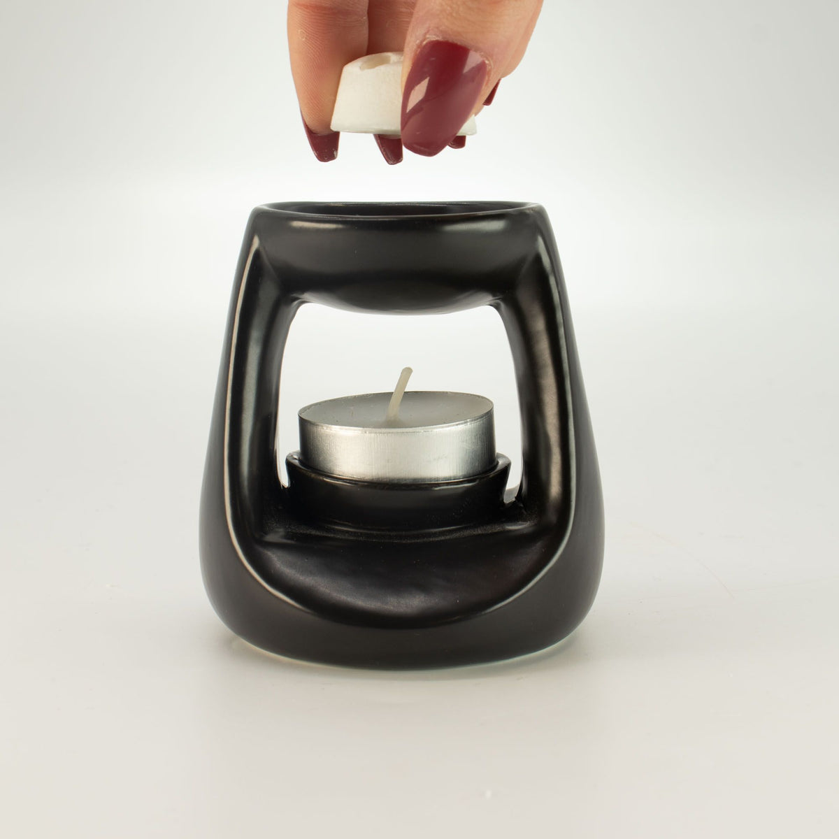 Keramická aromalampa Zen – Small Classic, matná černá