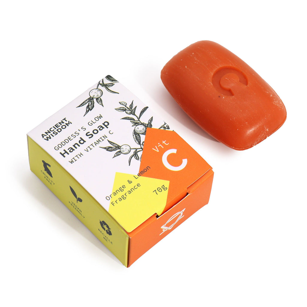 Tuhé mýdlo na ruce s vitaminem C – pomeranč & citron – 70 g