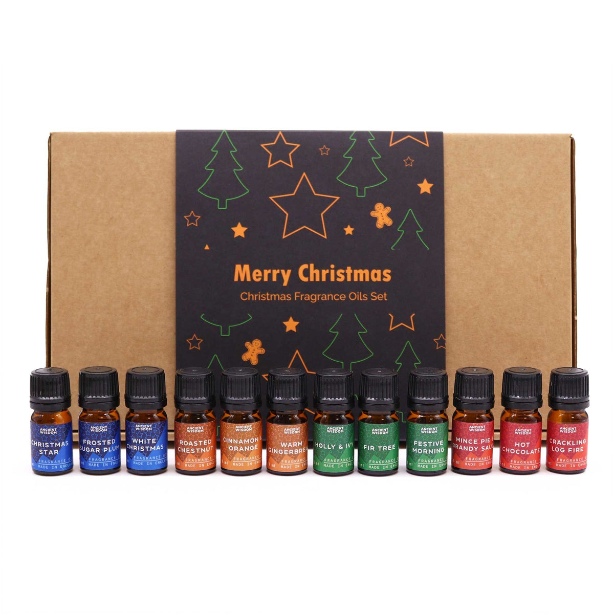 Festive Delights – Vánoční sada vonných olejů 12 × 5 ml