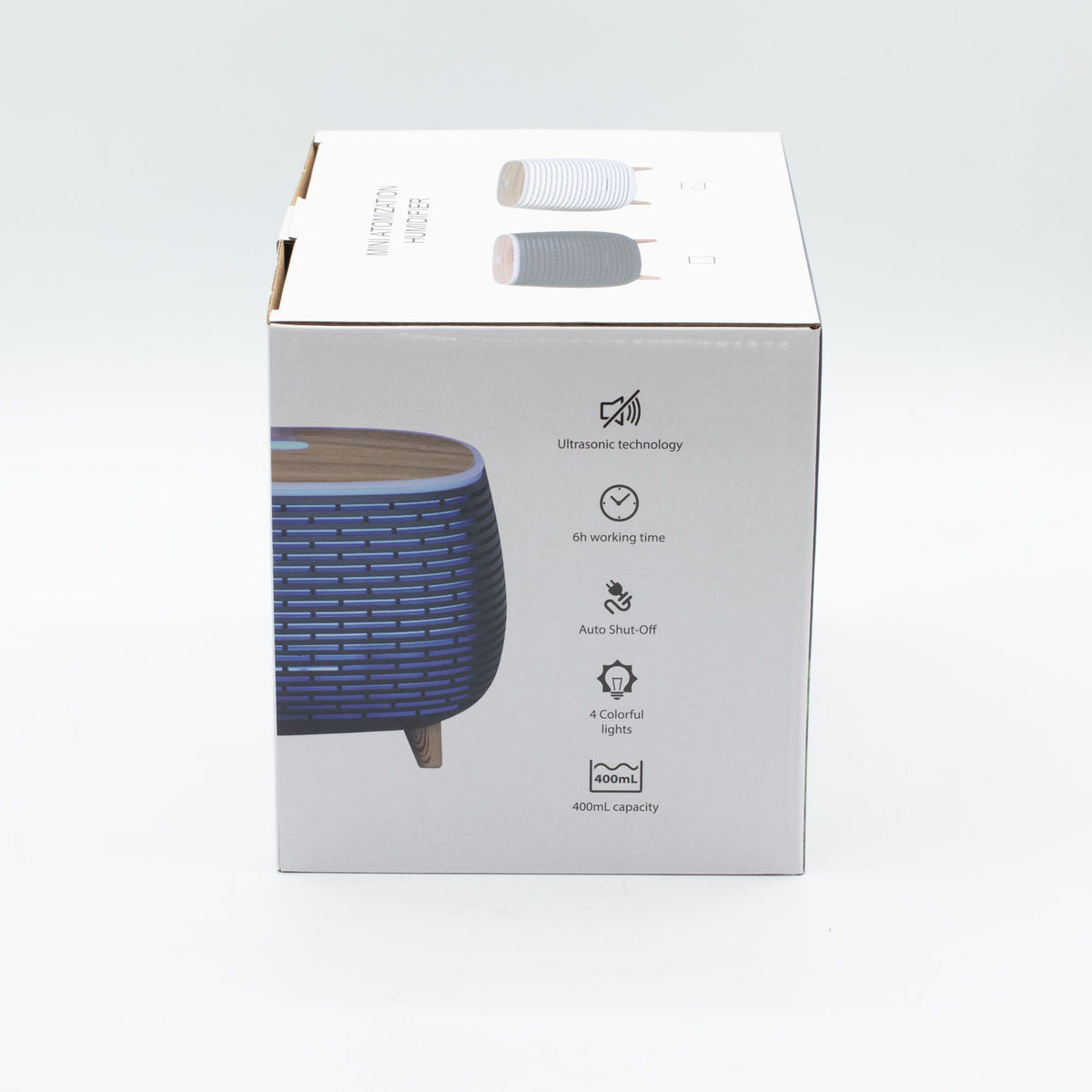 Ultrazvukový aroma difuzér Futuristic Ribbed s LED – 400 ml
