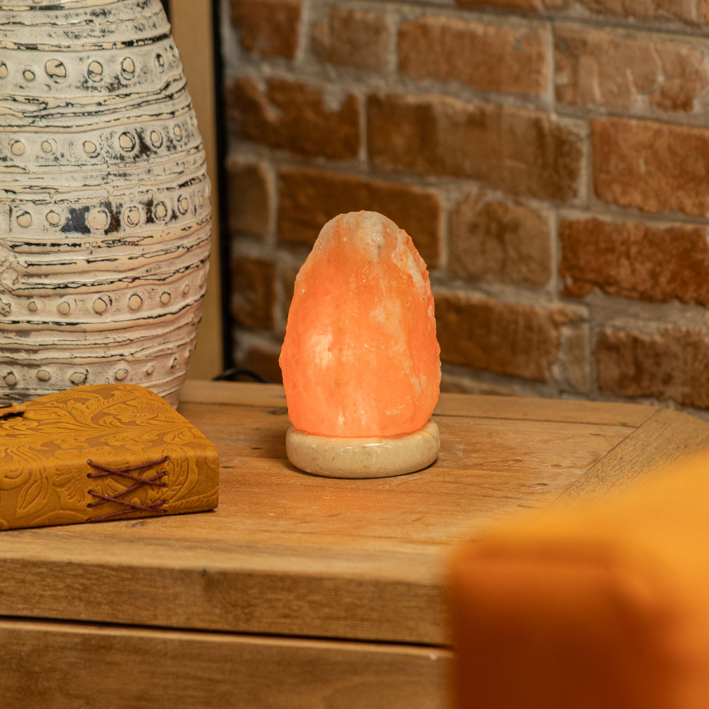 Himalájská solná USB lampa s měnícími se barvami – 11,5 cm | Přírodní krystal