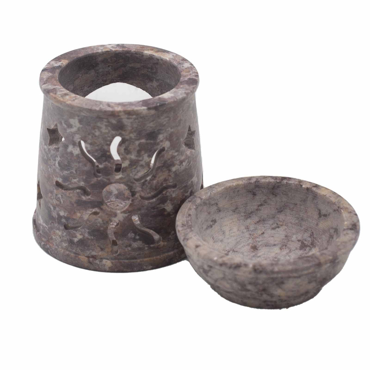 Malá mastková aromalampa – Slunce a hvězdy, 8 cm