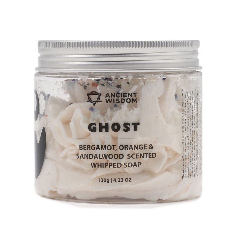 Šlehané tělové mýdlo Ghost – jemná pěnová textura | 120 g
