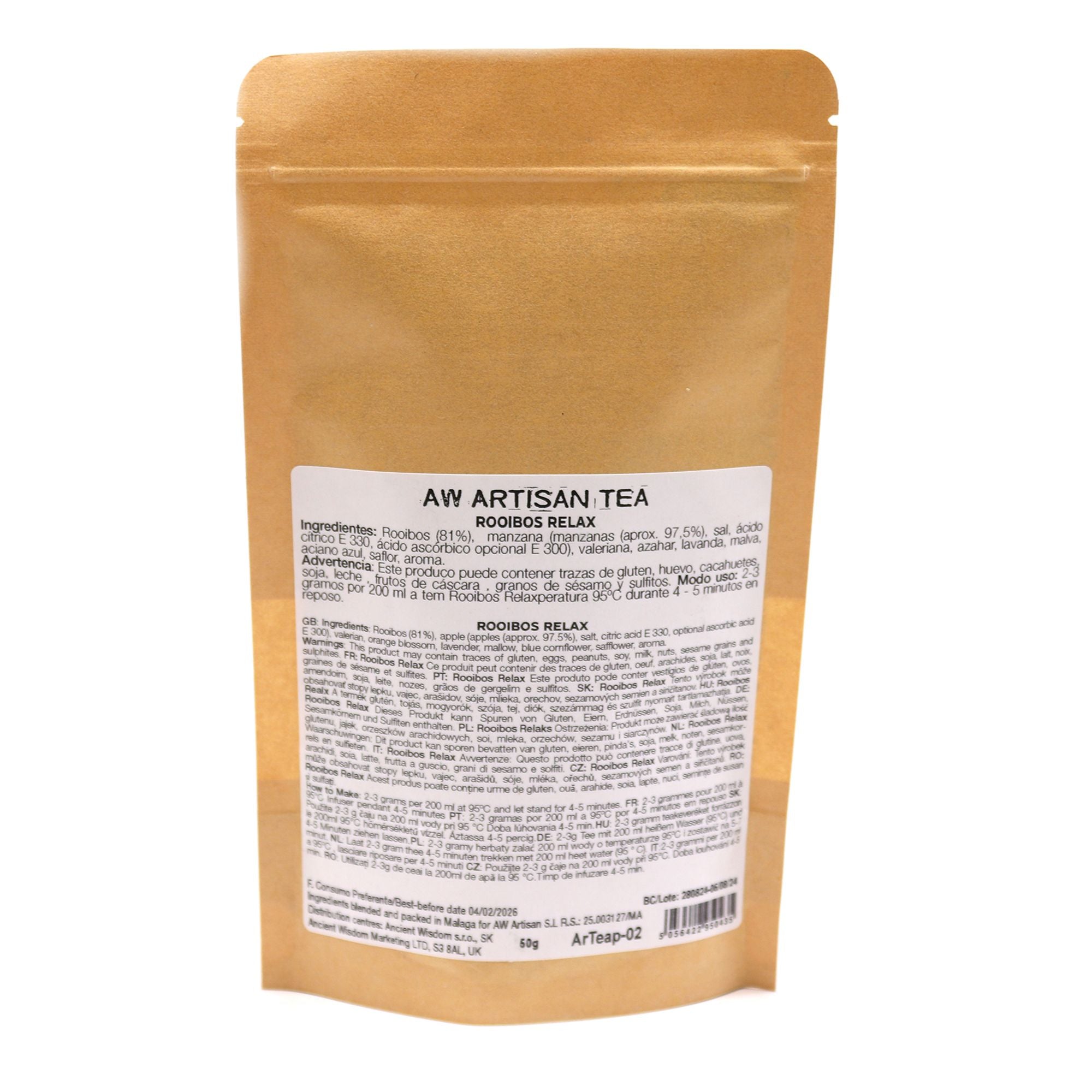 Rooibos Relax – rooibos s levandulí a pomerančem 50 g