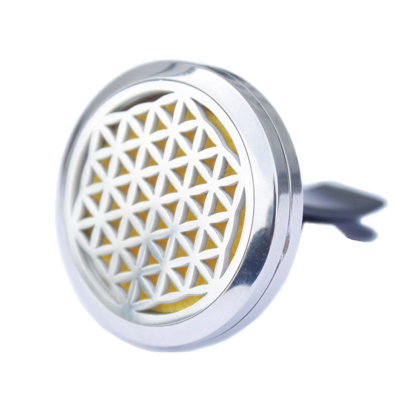 Aroma difuzér do auta Ancient Wisdom – Květ života, 30 mm
