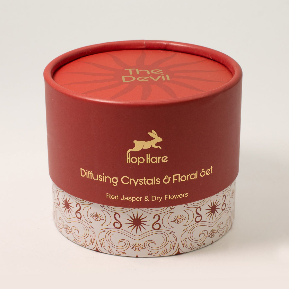 Hop Hare aroma difuzér s krystaly a květy – The Devil – Červený jaspis